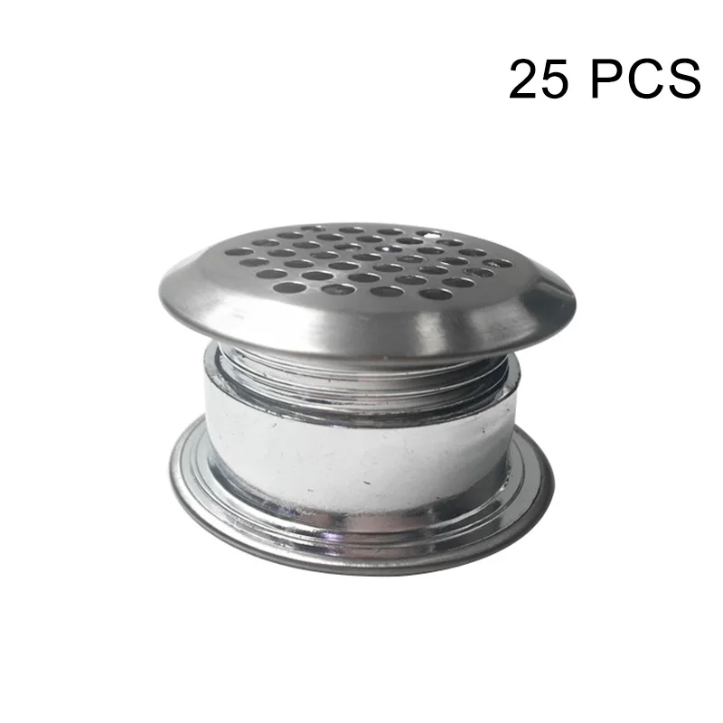 Вентиляционные отверстия из нержавеющей стали с круглым вентиляционным отверстием для кухонного шкафа ванной комнаты LB88 - Цвет: bevel  25pcs