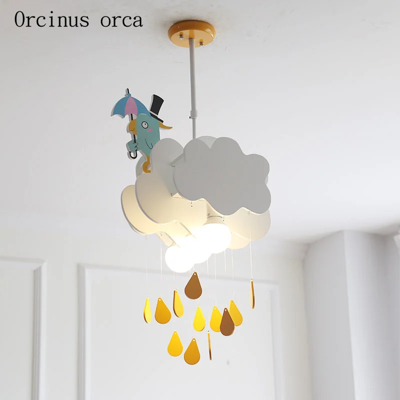 

Cartoon creation cloud chandelier boys and girls bedroom children's room lights Nordic minimalist chandeliers cute chandeliers