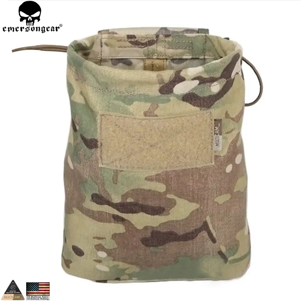 Tactical Molle Magazine Dump Pouch Recycling Bag Large Waist Storage Bag Black