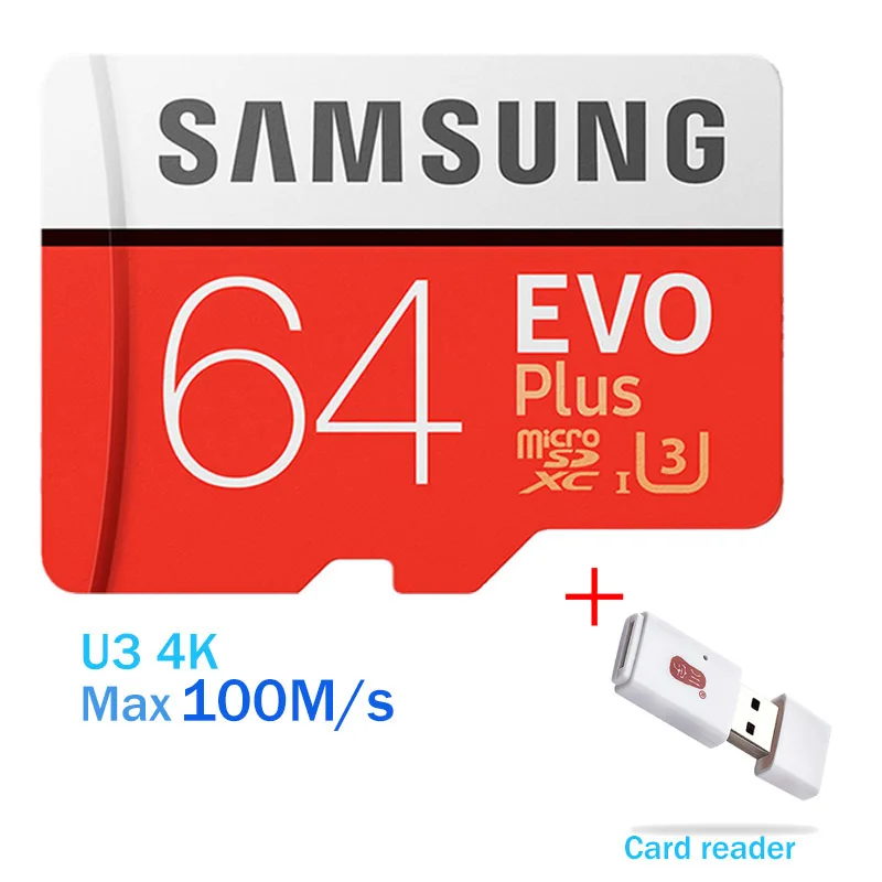 SAMSUNG Micro SD карта памяти 32 Гб 64 Гб 128 ГБ 256 Гб класс 10 SDXC SDHC U3 UHS-I TF карта 4K HD microsd для смартфонов и планшетов и т. Д - Емкость: SX-R-001-64GB-C308