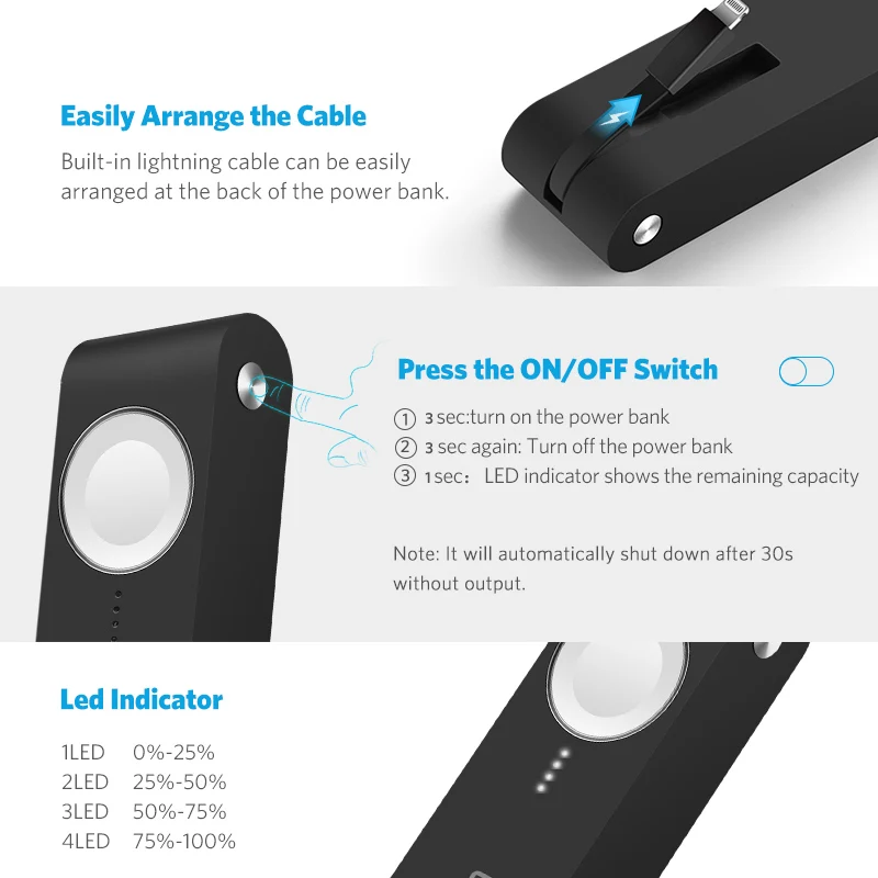 Ugreen Wireless Charger Power Bank 4400mAh for Apple Watch 4/3/2 iPhone X 8 External Battery Charger for Mobile Phones Poverbank Ugreen Wireless Charger Power Bank 4400mAh for Apple Watch 4/3/2 iPhone X 8 External Battery Charger for Mobile Phones Poverbank