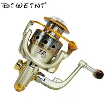 5,1: 1 12 шариковые подшипники металлические спиннинговые Рыболовные катушки, никогда не ломаются спиннинговые лодки Рыболовная катушка