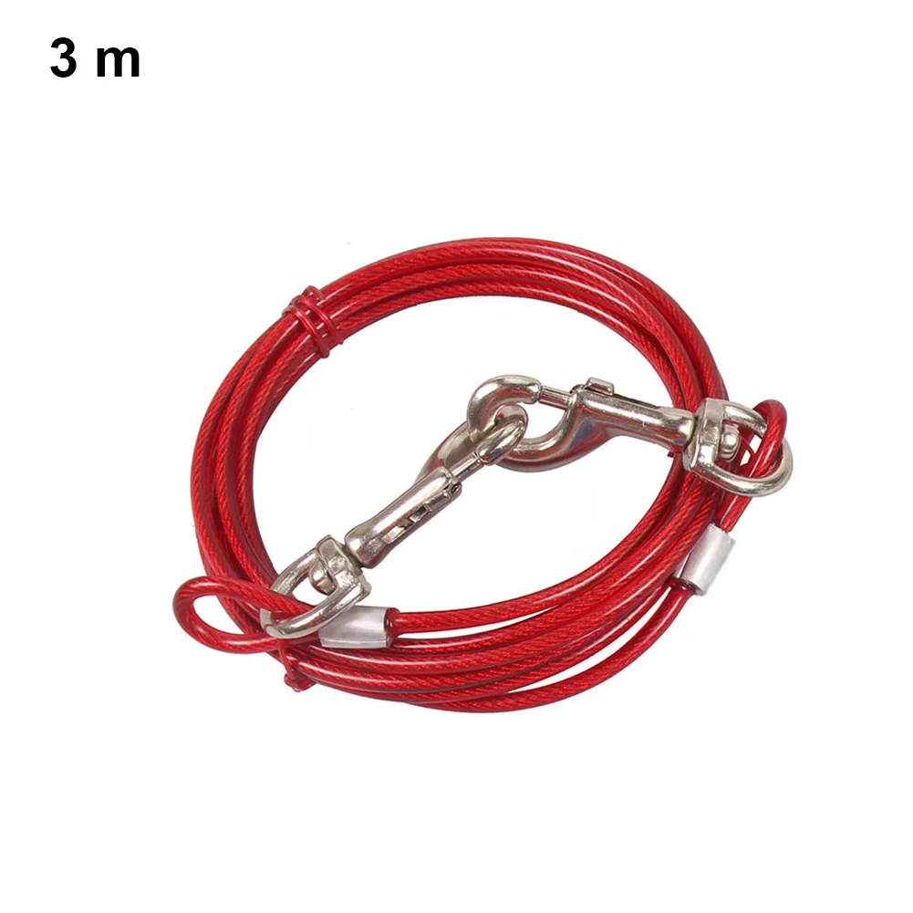 Pet Dog Tie Out Stake Cable Set Pet Leash Tether Spiral Tether for Yard Camping Outdoors H99F - Цвет: As show