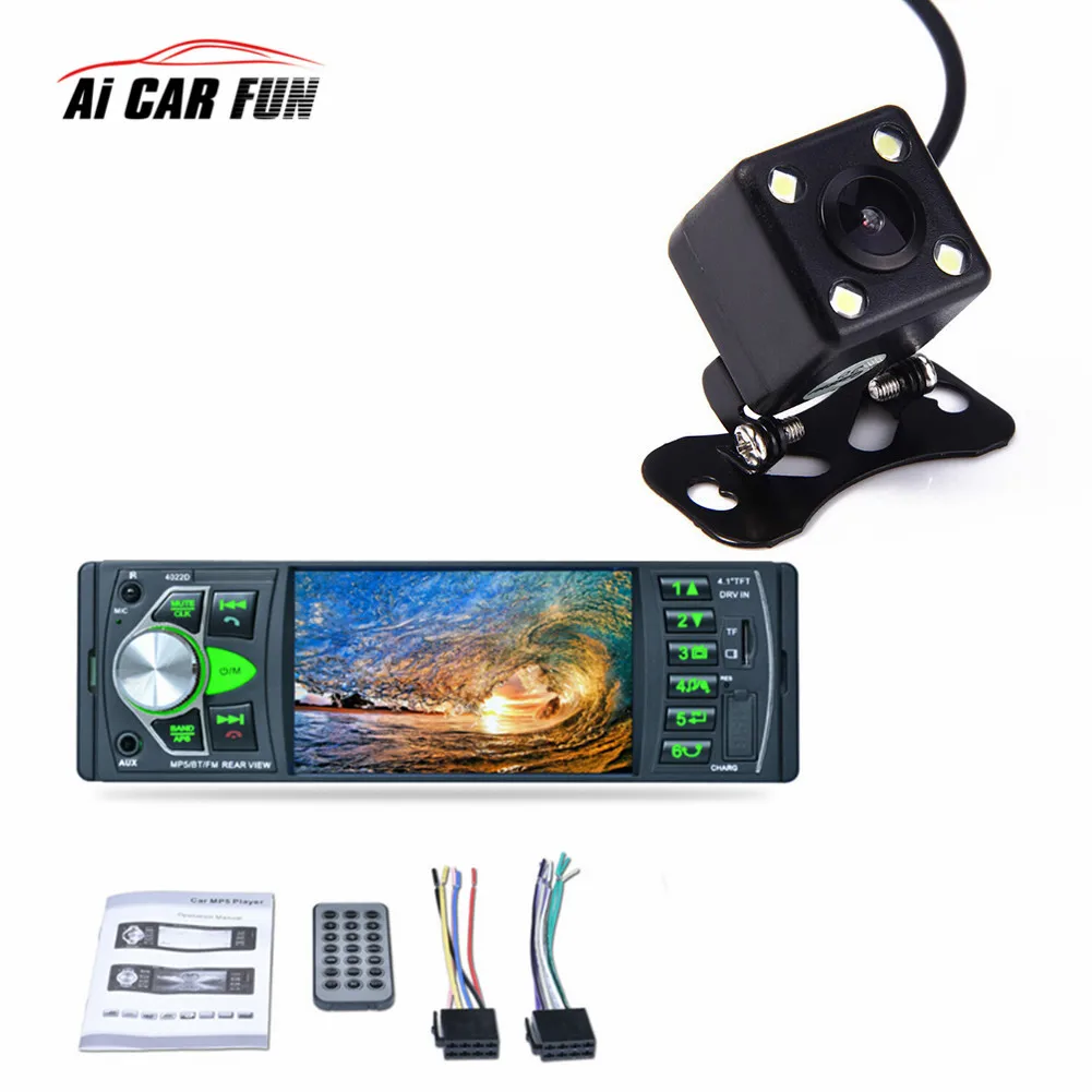 

Car Radio Music Player with Remote Control with Rear View Camera Support Bluetooth MP5/MP4/MP3/FM Transmitter Car Video 4022D