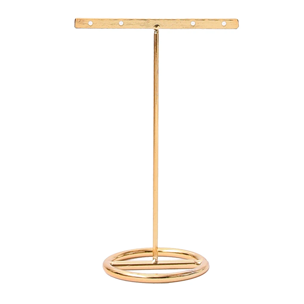 4 Holes T-bar Jewelry Display Rack Stand Holder Organizer Showcase 14cm/7cm Room Shop Counter Showcase