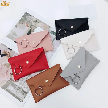 

Qlng Fashion Women Pure Color Ring Leather Waist Bag