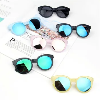 

Retro Kids Sunglasses Frame 2019 Girl Round Goggle Candy Color Sun Glasses 2019 Toys Accessories Sunglasses for Boys Girls Child