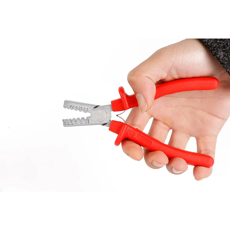 

Mini-type Self-adjustable Crimping Plier, 0.25-2.5mm2 Terminals Crimping Tools PZ 0.25-2.5