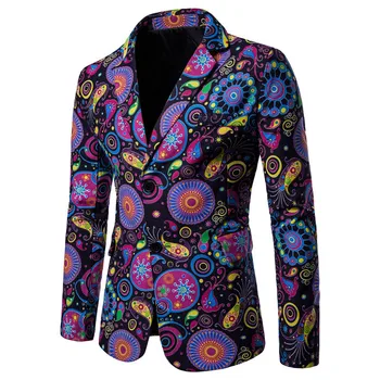 

Men four seasons new fashion cotton linen suit jacket, after the men open African fashion printed single breasted suit jacket