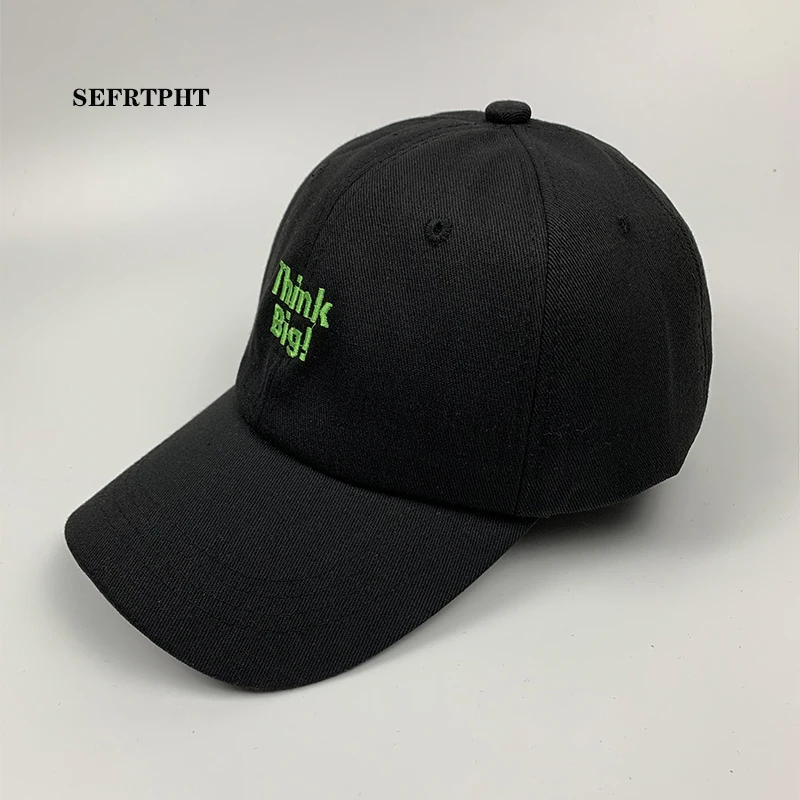

Dad Hat 100% Cotton Adjustable Baseball Cap Think Big Embroidered Hat Hip Hop Cap Golf Hat Snapback Women Men Caps Wholesale