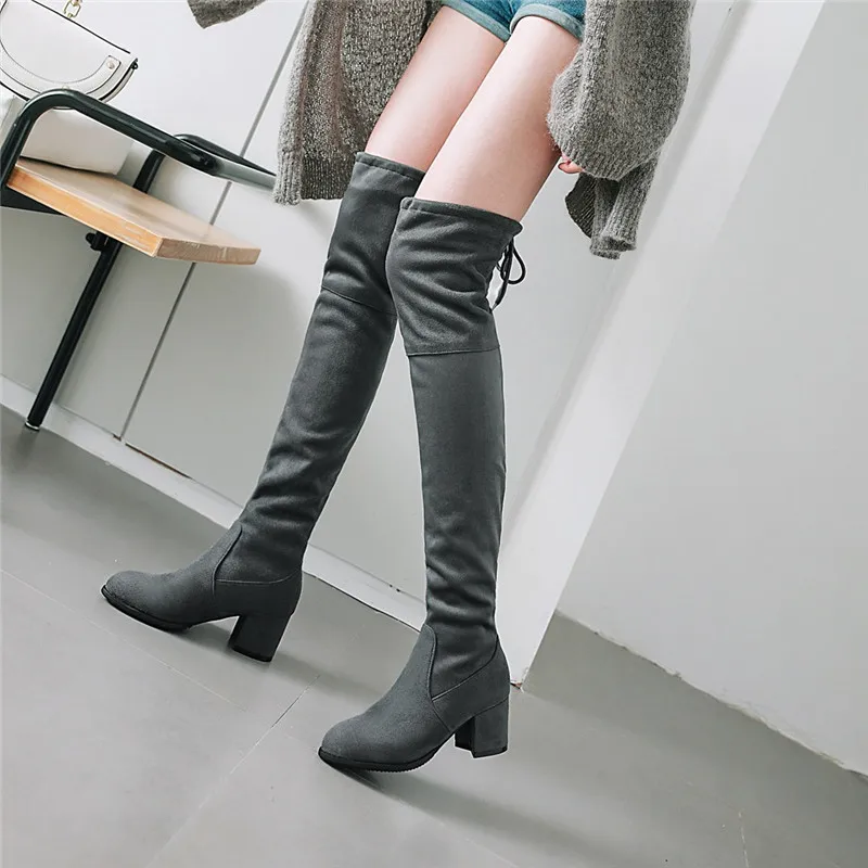knee tight boots