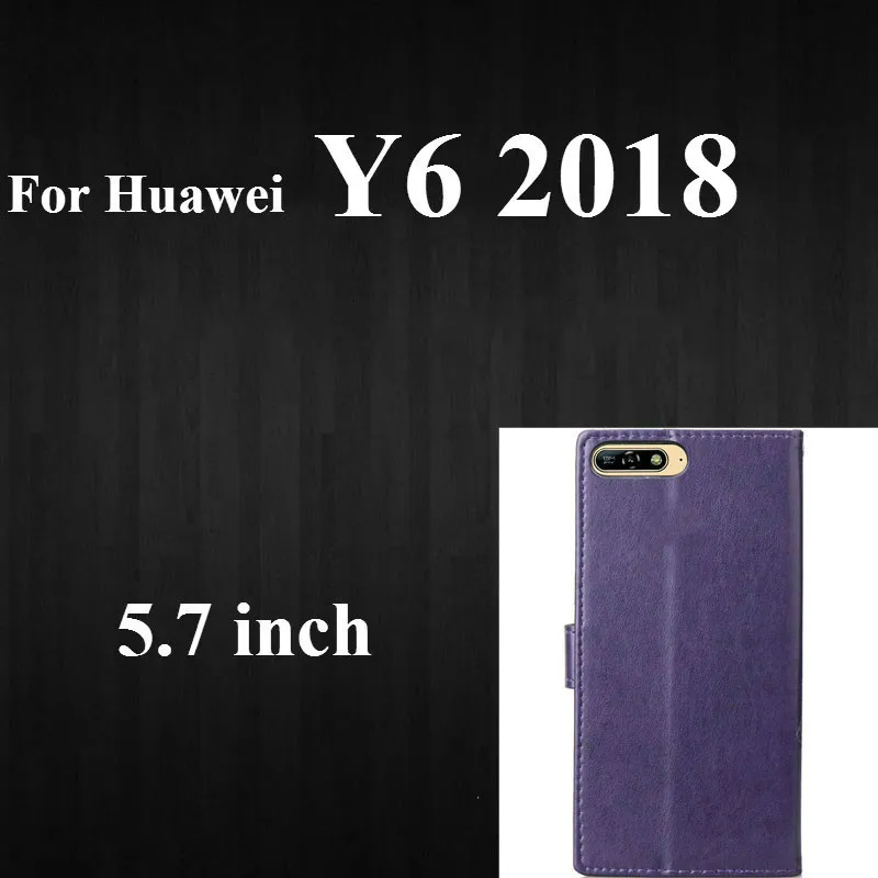 Case For Huawei P20 P8 P10 P9 Lite Mini Honor 9 5A 6A 8 5C 7C 6X Mate 10 Lite Y3 Y5 II Y9 Y6 7A Pro P Smart Flip Case - Цвет: Huawei Y6 2018