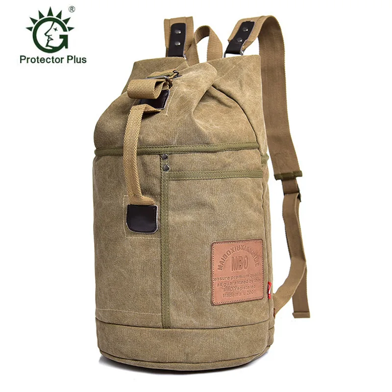 

Large Capacity Tactical Bucket Canvas Backpack Sport Military Army Bags Outdoor Travel Climbing Rucksack