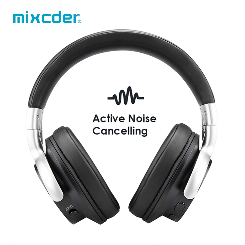 

Mixcder E7 Upgrade Wireless Headphones Active Noise Cancelling Bluetooth Headphone For Phone TV HiFi Headset With Microphone