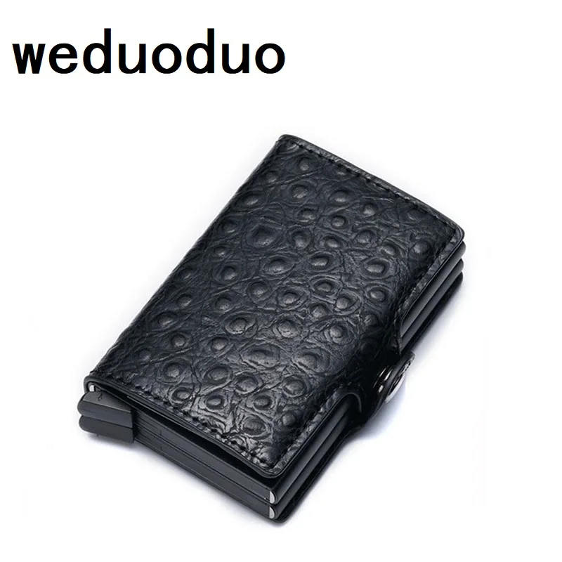 

2019 New Business Credit Card Holder Wallet Unisex Metal Cardholder Blocking RFID Wallet ID Card Case Aluminium Travel Purse