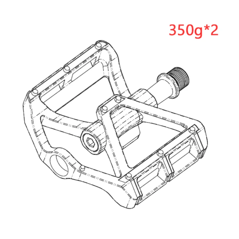 1 PAIR Aluminum Road Mountain Bike Platform Pedals Flat Sealed Bearing 9/16'' Spiffy+
