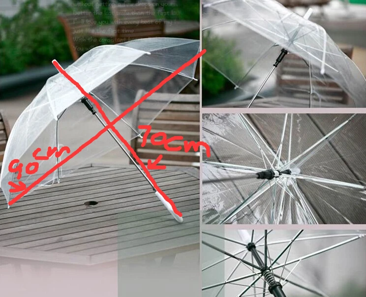 2018 Горячая распродажа! четкие формы прозрачный дети дождь складной зонтик