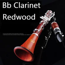 Redwood Bb медь никель Кнопка кларнет 17 пуговицы Ветер Музыка кларнет инструмент кларнет reeds клип