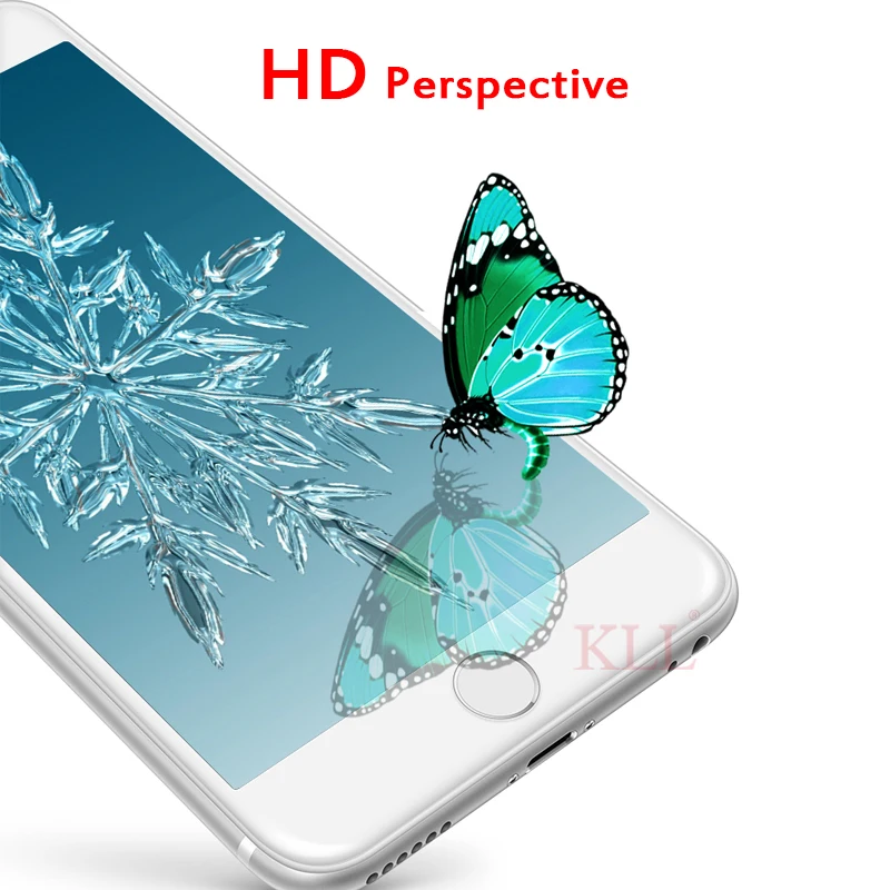 4D для iPhone 7 Plus, защитное стекло, полное покрытие(3D обновление), закаленное стекло, пленка для iPhone 6, 6 S, 6 Plus, край, полное покрытие экрана