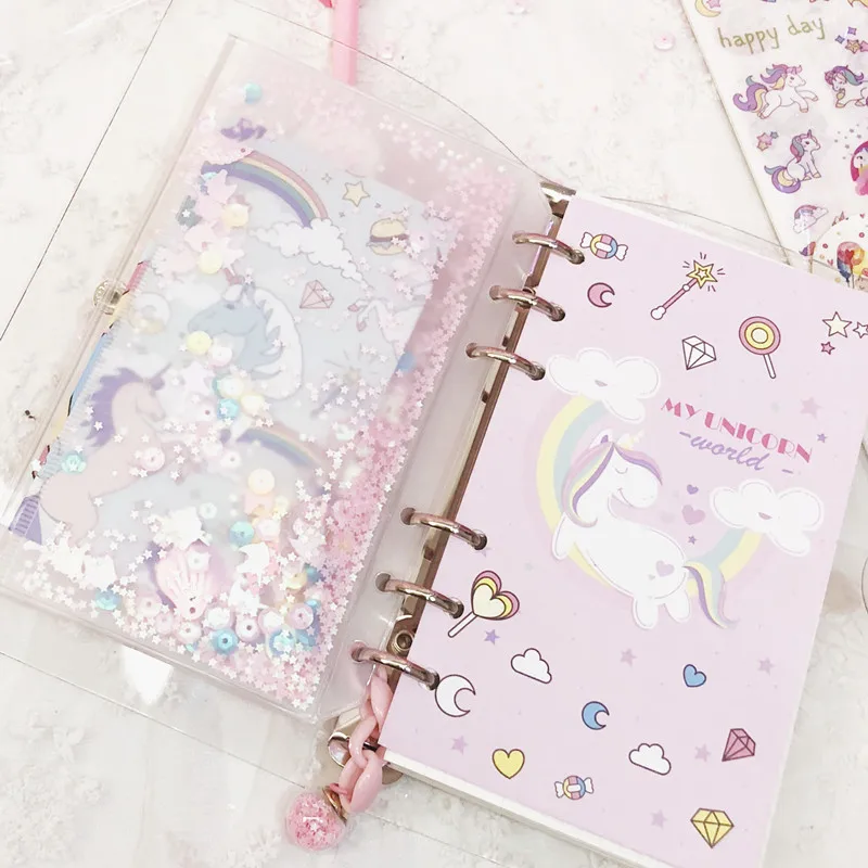 Plano de Dia Caçoa o Presente Jugal 2019 New Unicorn a6 Semana Planejador Caderno Espiral Mão book Papelaria Kawaii Diário Cadernos Memo Pad 20 Cheap Cadernos