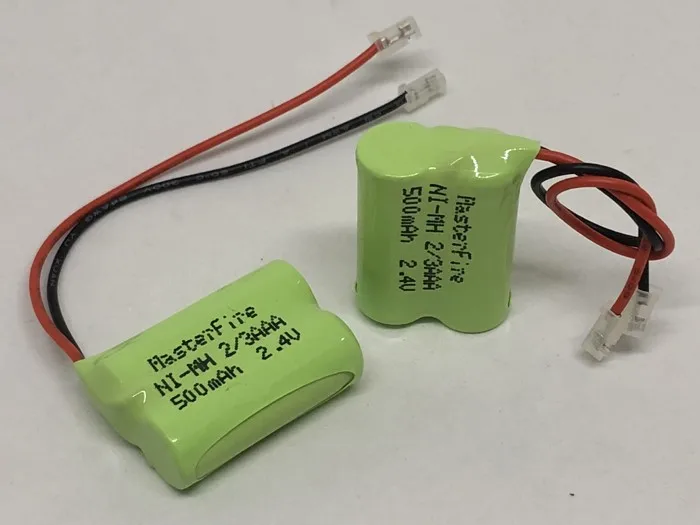 

MasterFire 10PACK/LOT Brand New Ni-MH 2/3AAA 2.4V 500mAh NiMH 2/3 AAA Rechargeable Battery Pack With Plugs For Cordless Phone