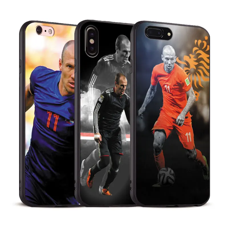 

Arjen Robben Coque Cool For Apple iPhone X 8Plus 8 7Plus 7 6SPlus 6s 6Plus 6 Se 5s 5 Soft Silicone Tpu Phone Case Shell Cover