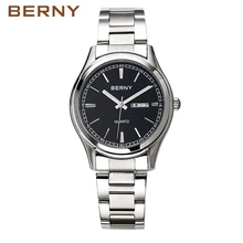 Berny мужские часы кварцевые мужские s часы Модные Топ люксовый бренд Relogio Saat Montre Horloge Masculino Erkek Hombre Япония MOVE Мужские T