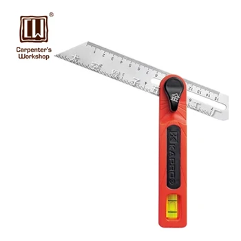 

Woodworking High-precision Activity Angle Ruler Universal Horizontal Line T-square Rotractor Tool