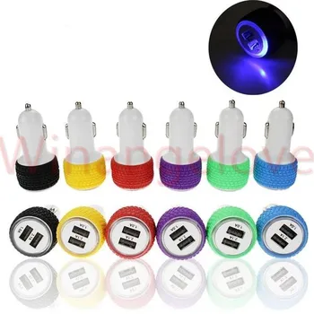 

Tire Design 2.1A+1A dual USB car charger for iphone x 8 7 7 Plus 6s Universal car charger for samsung usb adapter