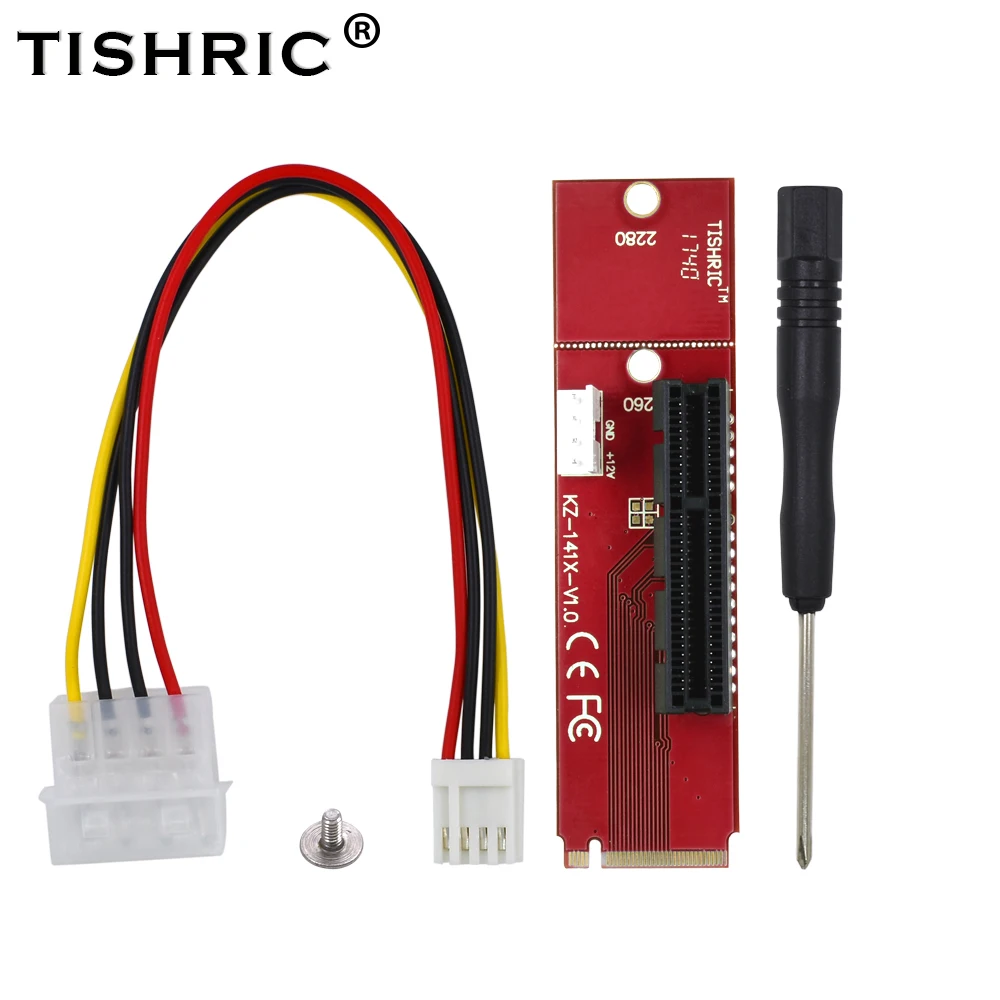 TISHRIC 50 шт. распродажа NGFF M2 M.2 К переходнику PCI E 4x 1x разъем для мужчин и женщин PCIE