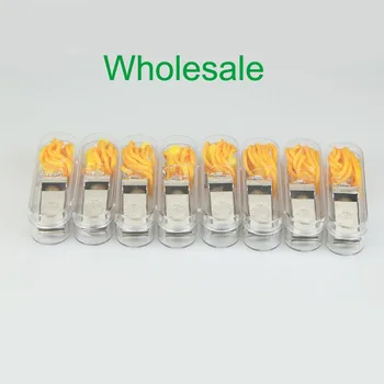 

Gojoy Steel OK Whistle with nucleus Basketball Whistles Sports survival tool apito silbato Soccer referee whistle Wholesale