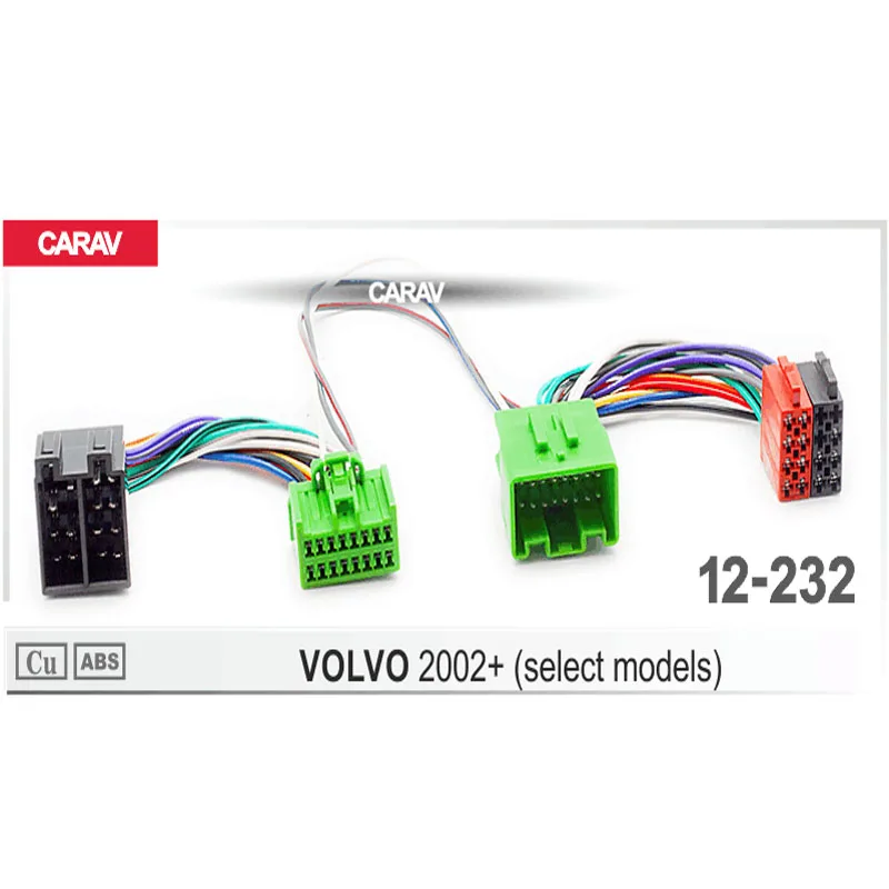 CARAV 12-232 Кабель-адаптер ISO t-кабель для VOLVO 2002 + (выберите модели) Parrot THB SOT t-жгут