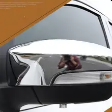 Подходит для Ford KUGA 2013 2 шт. АБС хромированная Боковая дверь зеркало заднего вида накладка автомобильные аксессуары
