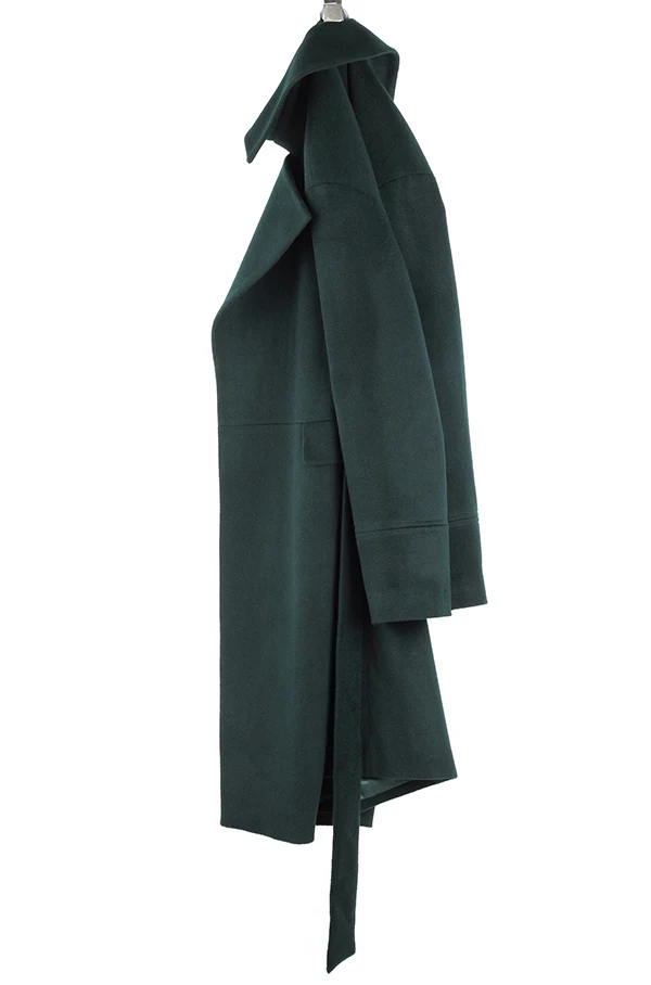 ZADORIN, женские пальто и куртки, зима, шерстяные пальто с длинным рукавом и поясом, шерстяное пальто, винтажное подиумное пальто, Casaco