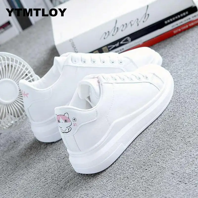 

Women Casual Shoes Summer Spring Fashion Breathable Hollow Lace-Up Sneakers Sport Shoes Woman Platform Sneakers 2019