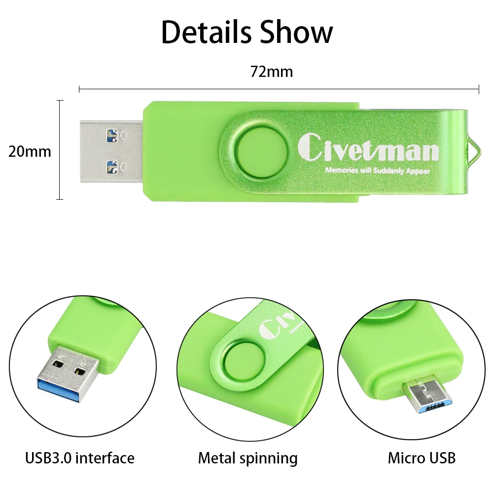 Новинка, OTG USB флеш-накопитель для смартфонов/планшетов/ПК, 8 ГБ, 16 ГБ, 32 ГБ, 64 ГБ, 128 ГБ, флеш-накопитель, Высокоскоростной USB 3,0, флеш-накопитель, карта памяти