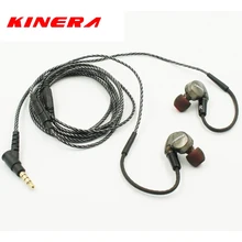 Оригинал Kinera BD005 В Ухо Наушник Monitor Динамический с 1 БА Гибридные Гарнитура HIFI DIY Наушники Микрофон PK SE215 SE535