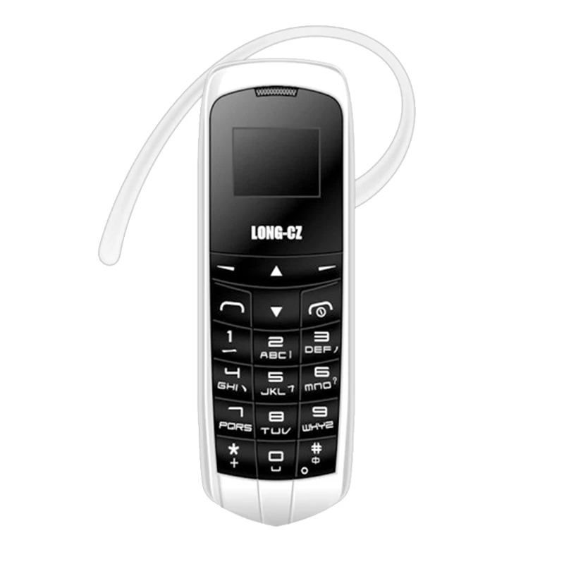 LONG-CZ J8 магический голосовой Bluetooth набор для мобильного телефона fm-радио Мини сотовый Bluetooth 3,0 наушники долгий режим ожидания мобильный телефон P040 - Цвет: White Black