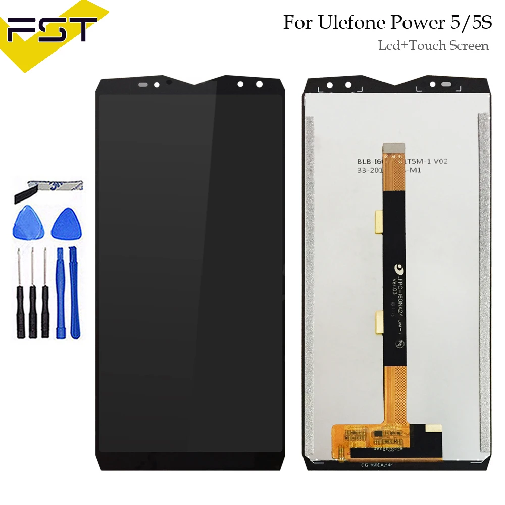 

For Ulefone Power 5 LCD Display and Touch Screen Digitizer Assembly Replacement +Tool For Ulefone Power 5S LCD