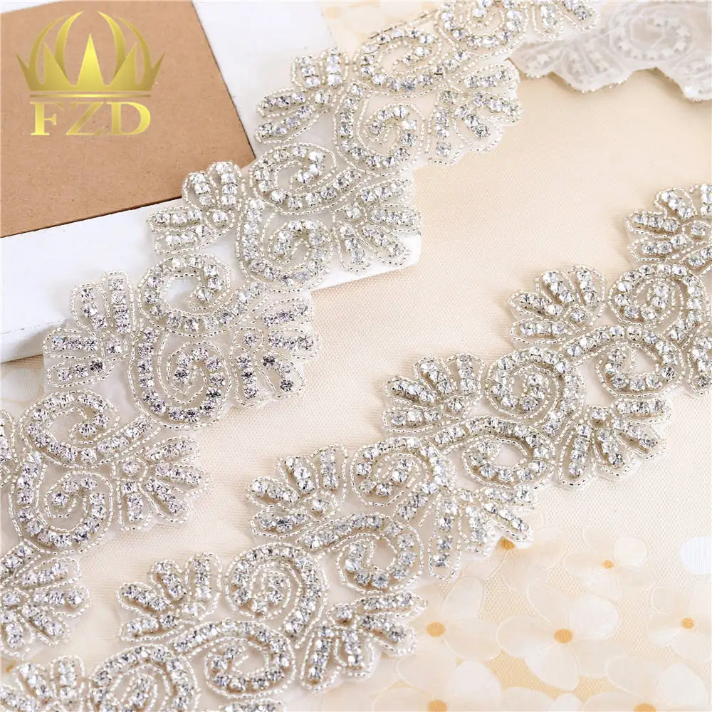 Buy (10yards) Wholesale Iron On Sewing Bridal Beaded