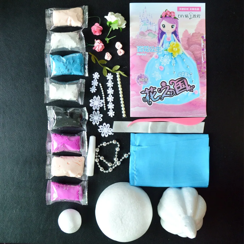 Slime Toys Set Fluffy Floam Clay Stress Relief Handwork Education Craft Slime Doll Western Princess For Girl DIY Colorful Slime Slime Toys Set Fluffy Floam Clay Stress Relief Handwork Education Craft Slime Doll Western Princess For Girl DIY Colorful Slime