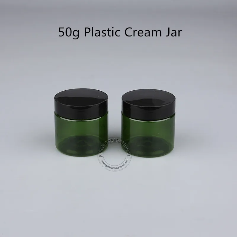 30pcs/Lot Wholesale 50g Refillable Cream Jar Plastic Facial Mask Bottle