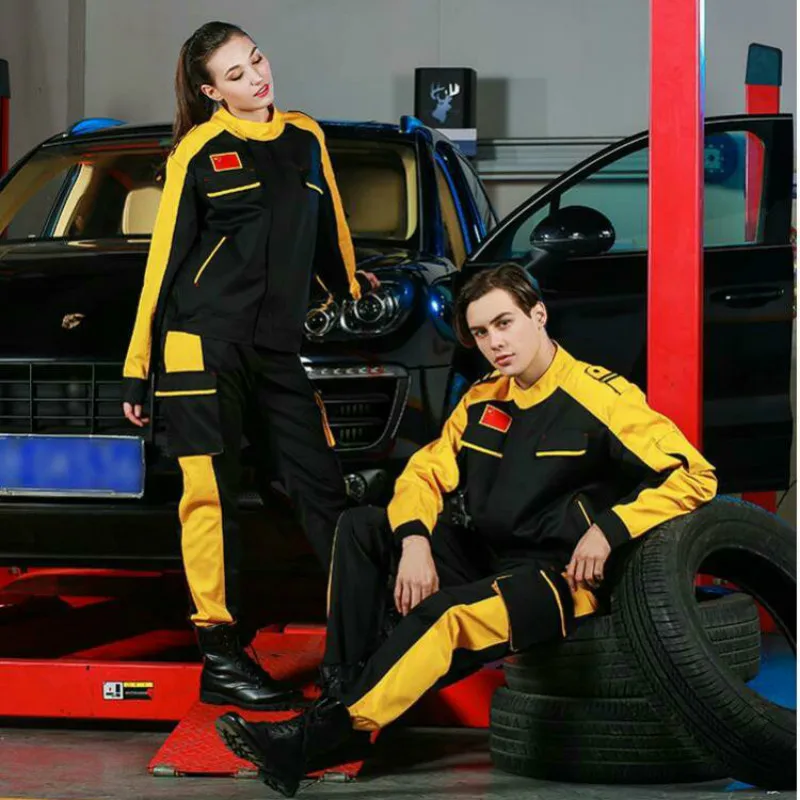 

New 1set Auto Beauty Cloth Overalls Repair Long Sleeve Tooling Auto Repair Overalls Suit Men Wear Protective Clothing Breathable