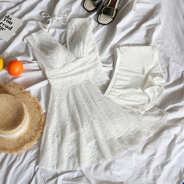 swimdress with separate bottom