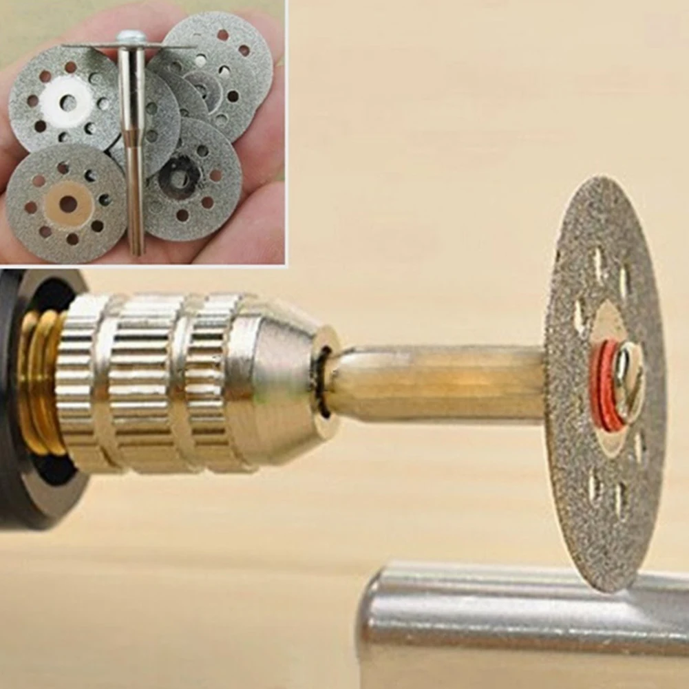 12Pcs Rotary Tools Circular Saw Blades Cutting Discs Mandrel Cutoff