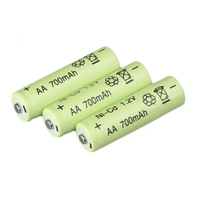 20 AA перезаряжаемые батареи NiCd 700mAh 1 2 v Сад Солнечный Ni Cd свет СИД Мощный для