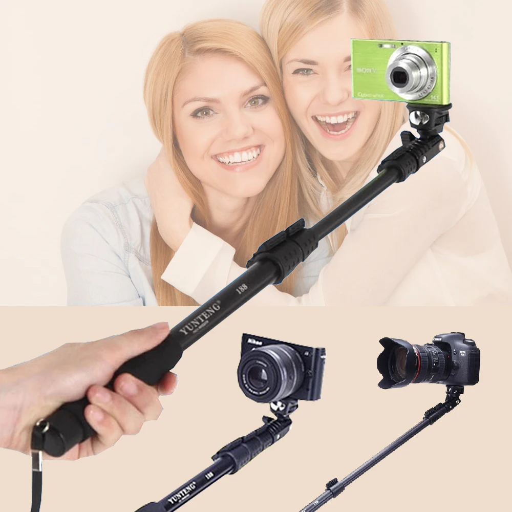  Camera Phone Bluetooth Extendable Selfie Stick Yunteng 1288 Telescopic Monopod Pole or 228 Mini Tri