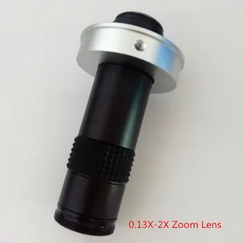 

0.13X-2X Zoom Lens HD Surveillance Lens Long Working Distance Large Field of Vision Machine Vision Inspection Single Cylinder
