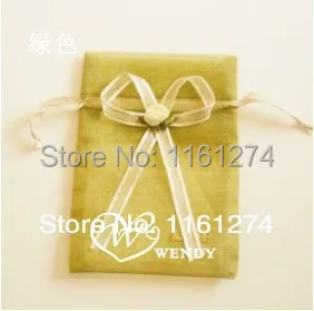 

Free shipping 7*9CM 7Color Organza Gift Candy Bags Jewellry bowknot Package Pouch