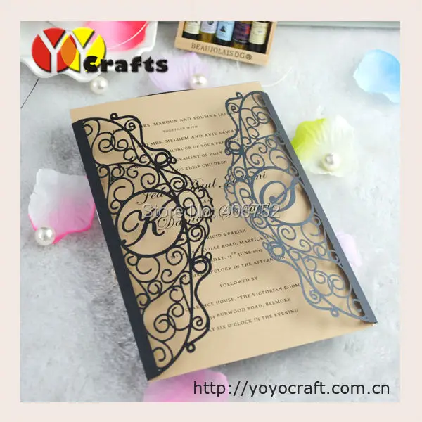 simple wedding invitation card inner paper envelop included simple wedding invitation